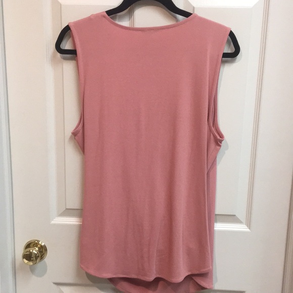 Elegant Salmon Drape Knit Top - Picture 4 of 4